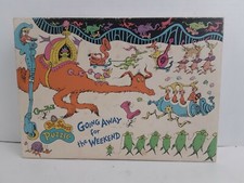 Vintage 1975 A Dr. SEUSS PUZZLE GOING AWAY FOR THE WEEKEND 60 PIECE PUZZLE