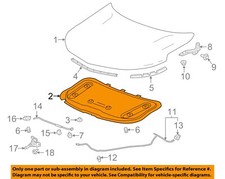 GM OEM 22-23 Equinox Hood Hood Components-Insulator 84301304