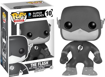 The Flash Black White Exclusiv DC Comics Super POP! Heroes #06 Vinyl Figur Funko