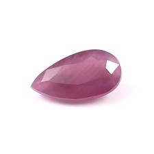 100% Natural Mozambique Pink Ruby Pear Cut Unheated Loose Gemstone 2.20 Ct