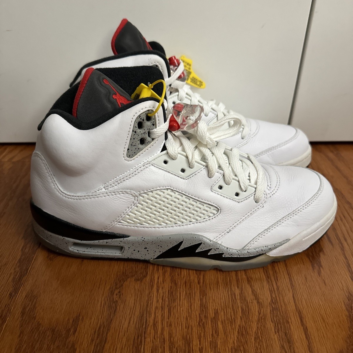 Size 10.5 - Air Jordan 5 Retro White Cement for sale online