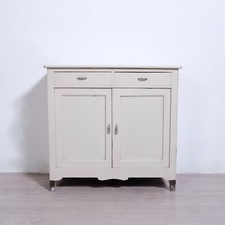 Credenza vintage legno mobiletto anni '50 '60 con ante e cassetti made in Italy