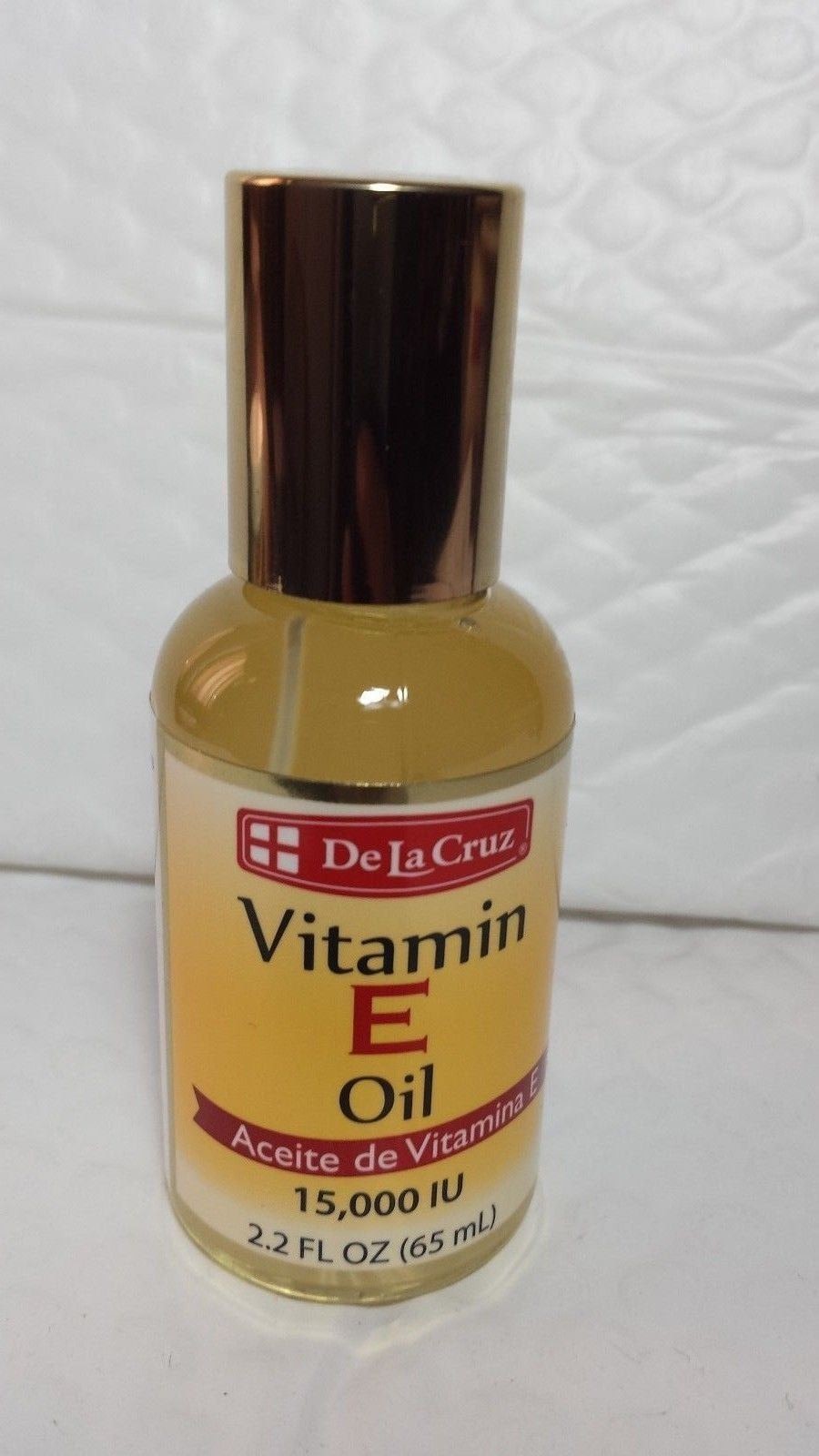 VITAMIN E OIL DE LA CRUZ 15,000 IU 2.2 FL OZ (65 ML) MADE USA DRY ROUGH