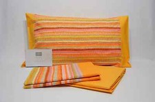 Completo Letto Matrimoniale 100% Cotone Arancio - Clipper 18919 Gabel