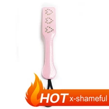 Slut Flogger Paddle Faux Leather Punish Couples Binding Role Play Kinky