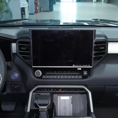 ABS Matte Black Full Interior Dash Trim Cover Set Fits Toyota Tundra 2022-2025 - Picture 60 of 85