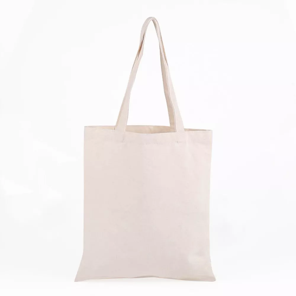 (10 Pack) Reusable Cotton Canvas Blank Plain Tote Bags Shopping Craft  Groceries