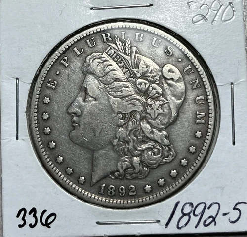 1892-S  Morgan Dollar XF  Start Below Bid -336