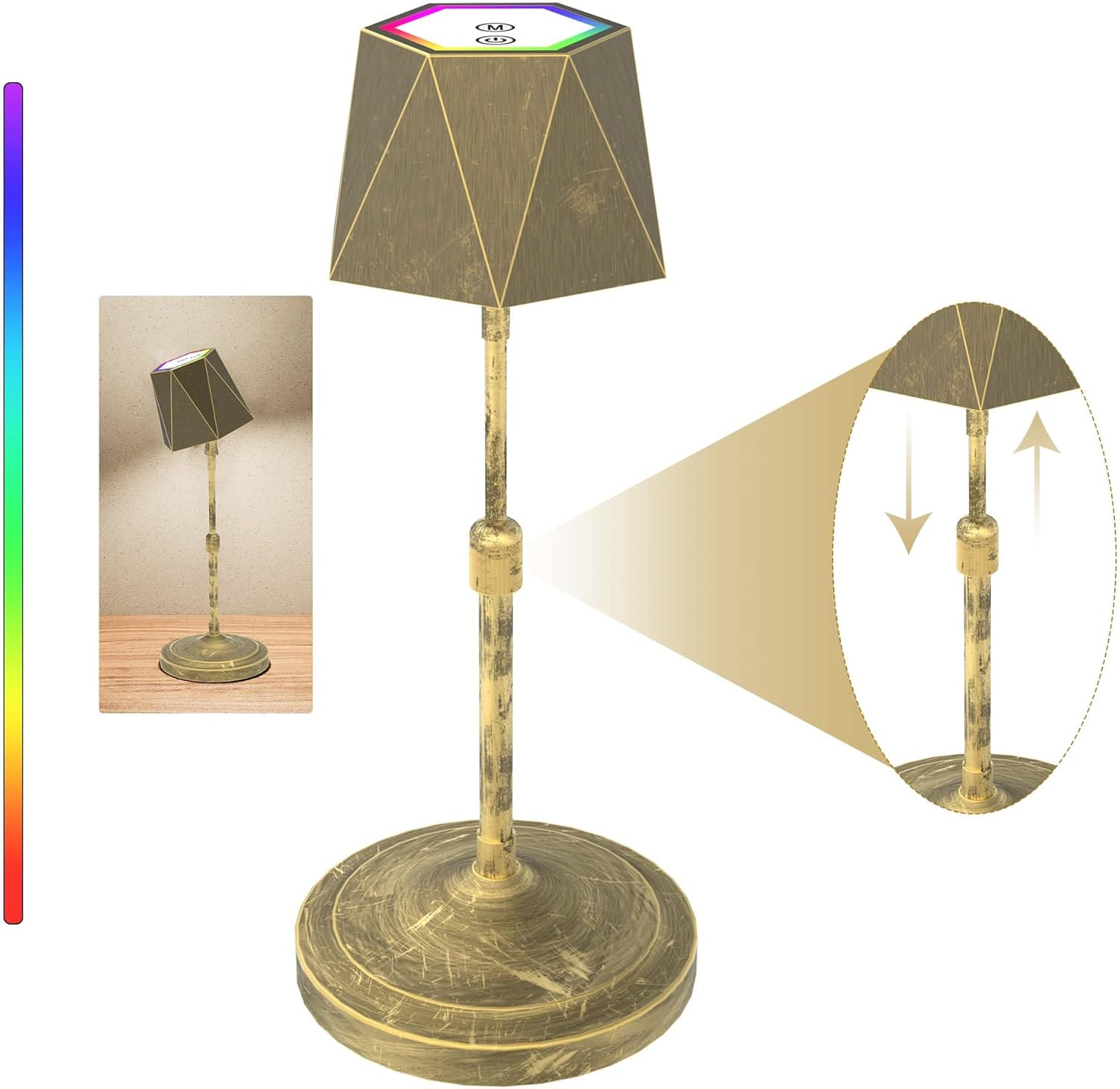 Cordless Table Lamp with 8000Mah Rechargeable Battery up to 48 Hours Usage