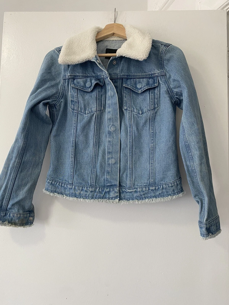 Penney's/Primark Fleece/fur Lined Denim Jacket Depop, 57 OFF