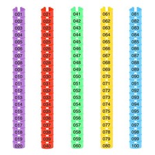 100 Pack Chicken Leg Bands Numbered Chicken Tags for Poultry Chickens Ducks