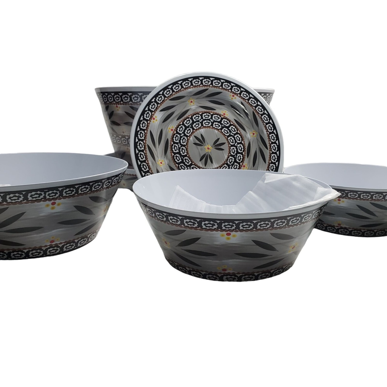 Lot De 3 Bols Mélangeurs En Mélamine Bleu Temptation Old World – Neufs Avec Légers Défauts