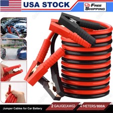 2 Gauge Heavy Duty Automotive Booster Cables Jumper Cables For Car Truck Battery
