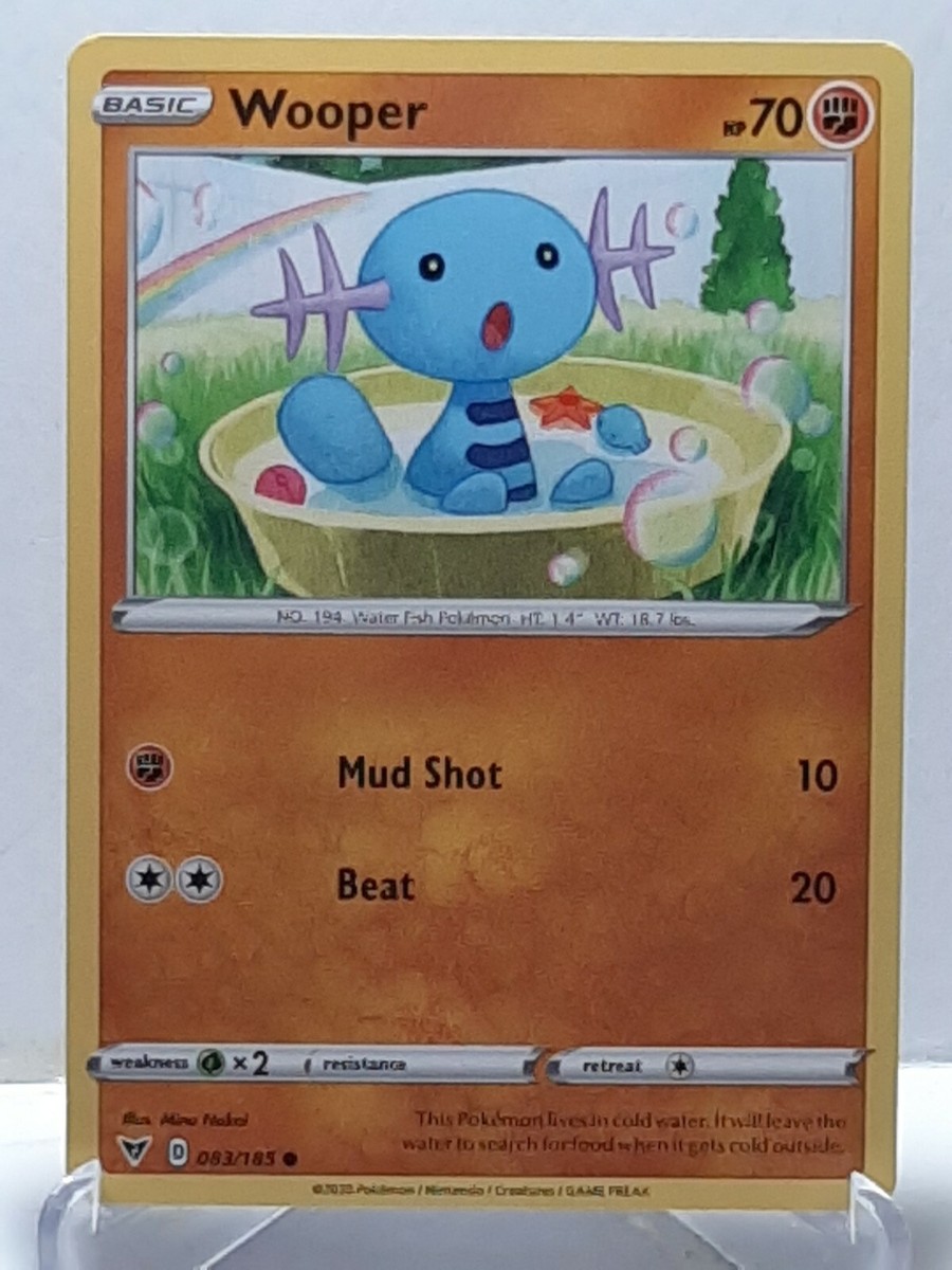 Wooper 083/185 Pokemon Vivid Voltage Fighting Common New Fresh | eBay