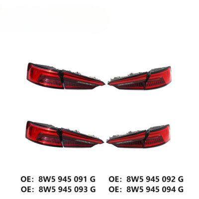 For Audi A4L B9 2016-2024 auto taillight assembly black frame double 8W5945091G