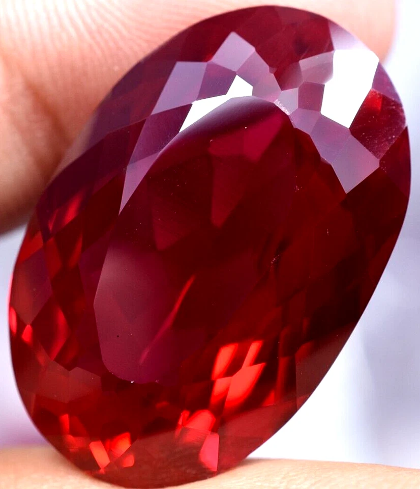 Natural 56.00 Ct Blood Red Ruby Mozambique GGL Certified Loose Gemstone - Image 4 of 4
