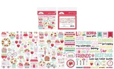 Doodlebug DieCuts All Things Berry Sweet Strawberries Treats Garden Sayings Mice
