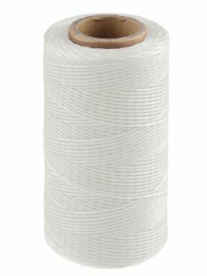 Waxed Sail Twine / Whipping & Sewing Thread -  1/4 pound bulk spool WHITE