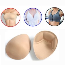 2PCS Foam Bra Pad Breast Push Up Inserts Cleavage Enhancer Mastectomy Prosthesis