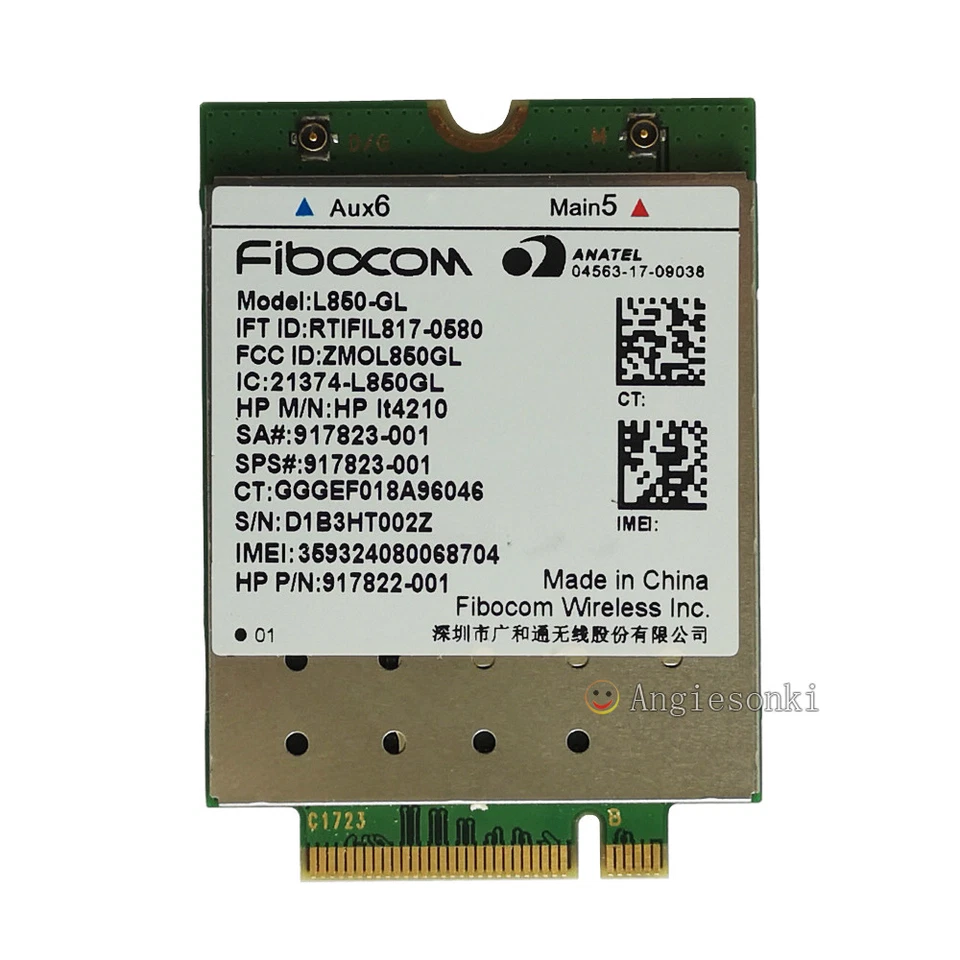 L850-GL LT4210 FDD LTE TDD 4G WWAN Card Module SPS 917823-001 for HP Laptop - Image 2 of 4
