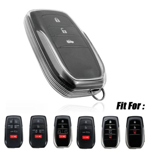 Transparent Clear Smart Car Key Fob Cover Case Holder For Toyota Corolla Cross - Picture 9 of 9