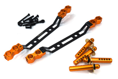 Front & Rear Body Mounts w/ Body Posts for Arrma 1/7 Infraction 6S BLX ARA320517
