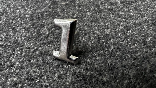 Civil War, 19th Century, Police 5/8" Stamped No. "1" SILVER Hat Insignia - NEW