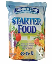 Bumper Crop Natural & Organic Starter Food 3-5-2 Fertilizer, 12lbs