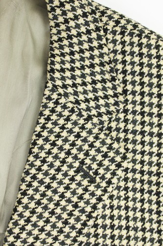 Abrigo Deportivo 41 R De Colección Años 70 Corbin Ltd. Tostado/Oliva/Negro Pata de Gallo Cuadros Tweed Saco 41 R - Imagen 3 de 8