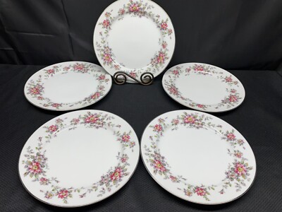 Fred Roberts ''SPRING TIME'' Japan / San Francisco ~ Set of 5 ~ Dinner Plates