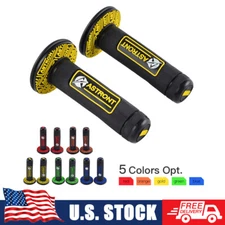 24mm& 7/8" Rubber Handlebar Throttle Hand Grips for Suzuki RM125 RMZ450 DRZ400