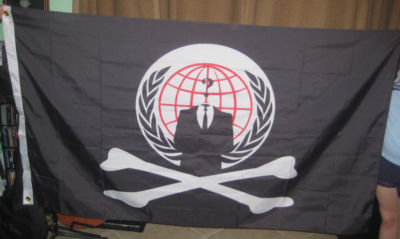 Anon Anonymous Pirate Crossbones Protest Protestors Flag 5'x3' Nov 5th