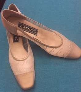 j renee gold dress shoes