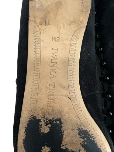 Ivanka Trump black suede shoes flats - Picture 5 of 5