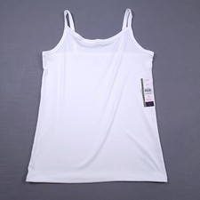 NWT Junior's XL 15-17 No Boundaries Stretch Ribbed Tank Top Thin Strap White