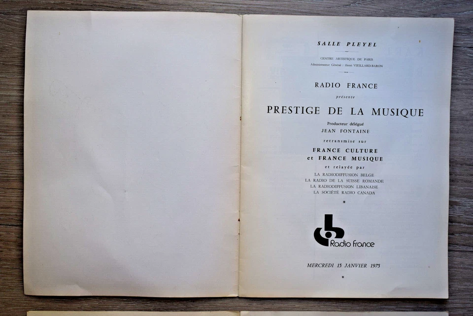 JEAN COCTEAU Dessin 3 Programmes Salle Pleyel PRESTIGE DE LA MUSIQUE - Photo 4/4