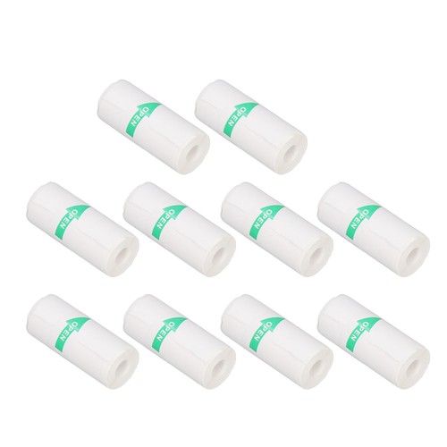 10Pcs Adhesive Thermal Paper Roll Self Adhesive Thermal Label Stickers Mini - Picture 7 of 12