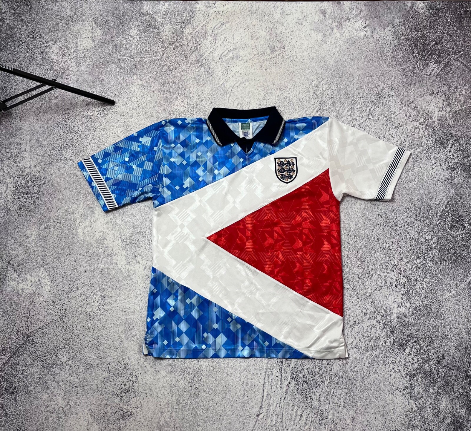 Mens soccer jersey England 1990s Score Draw M official retro Sport