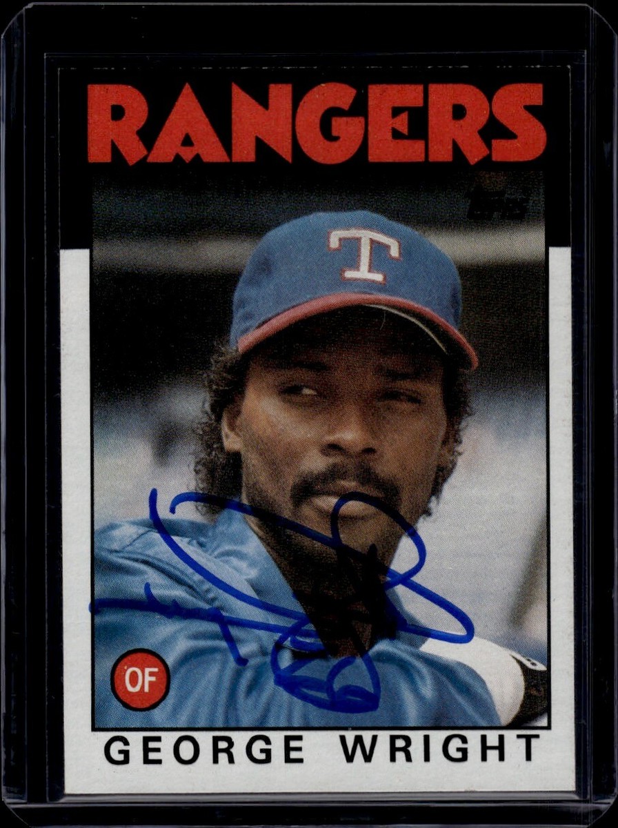 1986 Topps #169 Autographed George Wright Trading Card | eBay