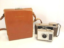 Vintage POLAROID J33 Land Camera w/Original Leather Case - Cool Display Piece 