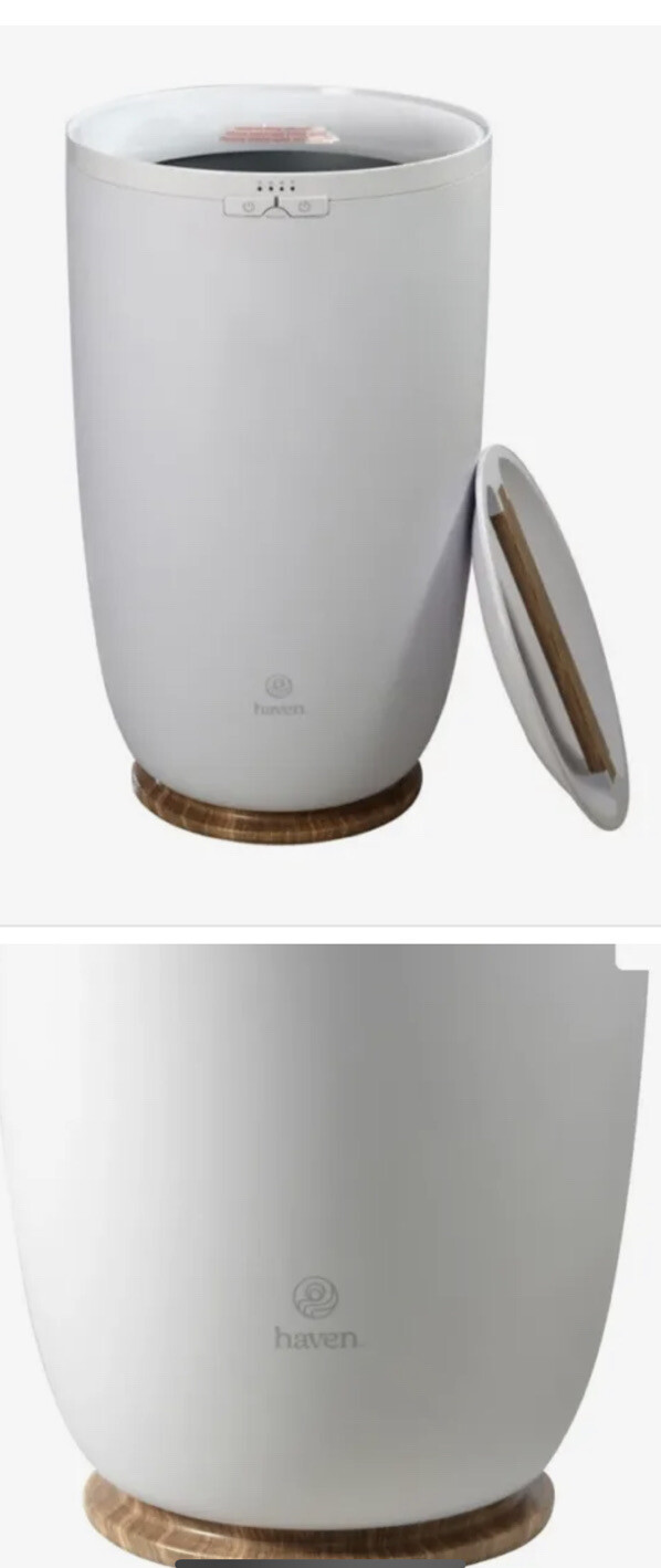 Haven™ Towel Warmer in White/Wood | eBay