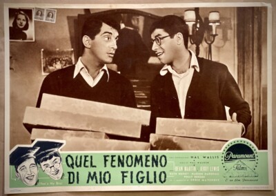 QUEL FENOMENO DI MIO FIGLIO- Lobby card originale -Jerry Lewis,Dean Martin-1951