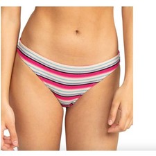 Roxy Paraiso Stripe Moderate Bikini Bottom NWT Size Large
