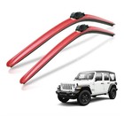 Clix Wipers - Jeep Wrangler & Gladiator (16"/16") Red Windshield Wiper Blades (A