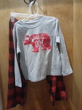 BOYS 2 PIECE PAJAMAS 6 7 BY NORTH POLE BEAR LONG SLEEVE