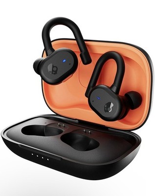 Skullcandy Push Play Active True Wireless Over-Ear Hanger Earbuds (Black/Orange)