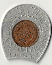 1904 Encased Indian Head Cent Louisiana Purchase Exposition