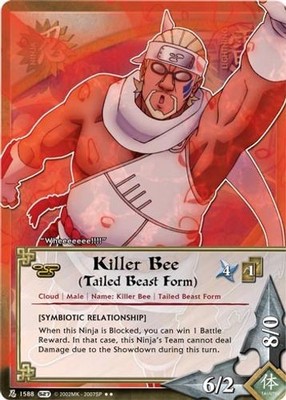 Killer Bee (Tailed Beast Form) (N-1588) - FOIL - Hero's Ascension - Naruto CCG