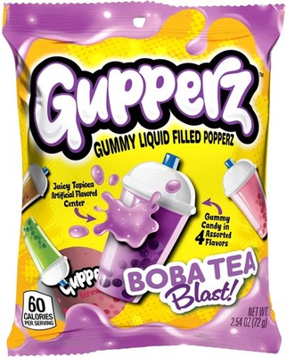 Gupperz Boba Tea Blast, 2.54oz - 1 Bag - Liquid Center - FREE SHIPPING - Candy