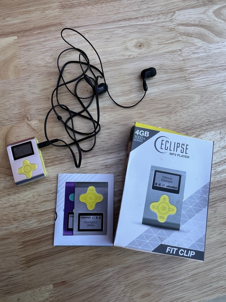Eclipse Fit Clip MP3 Player 4GB, Purple Teal, 1000+ Songs | eBay
